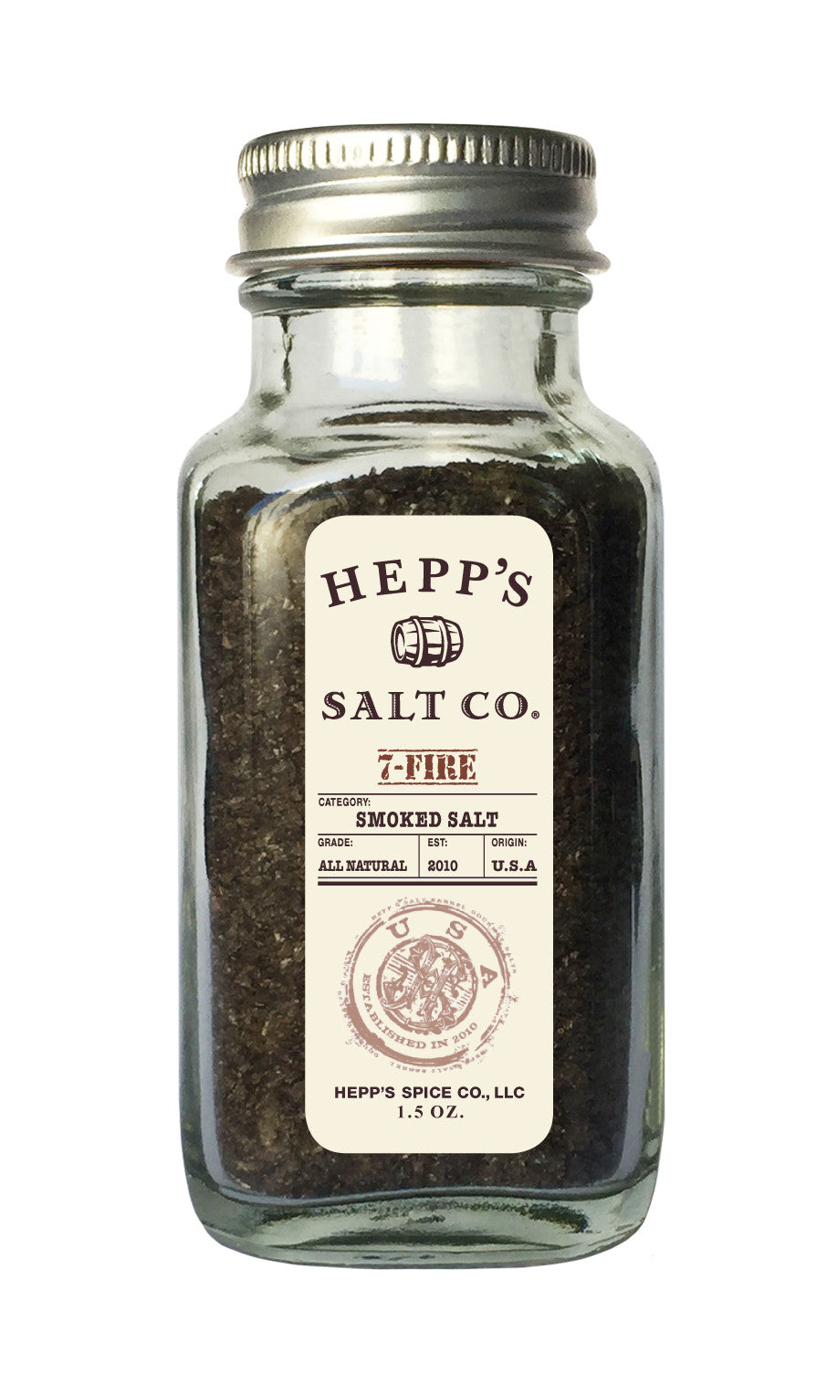 7- Fire Smoked Sea Salt - HEPPS SALT CO. 