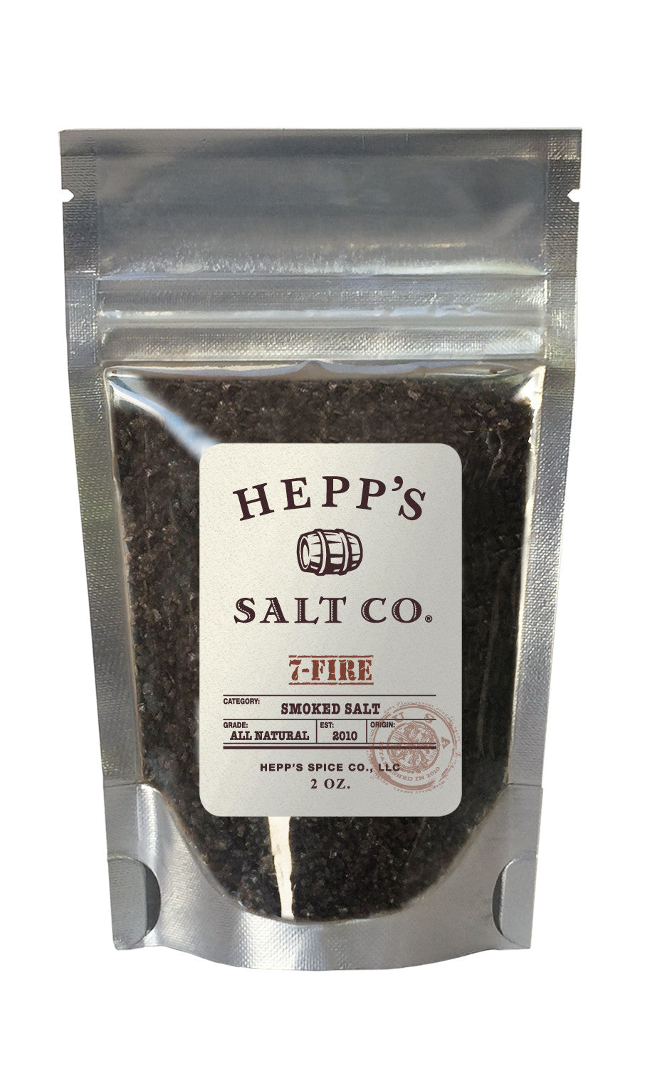 7- Fire Smoked Sea Salt - HEPPS SALT CO. 