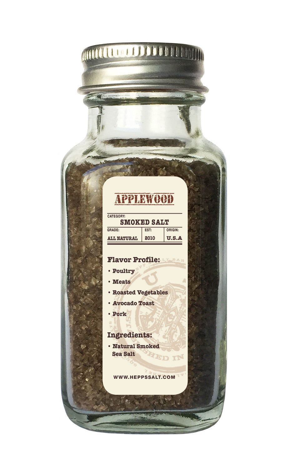 Applewood Smoked Sea Salt - HEPPS SALT CO. 