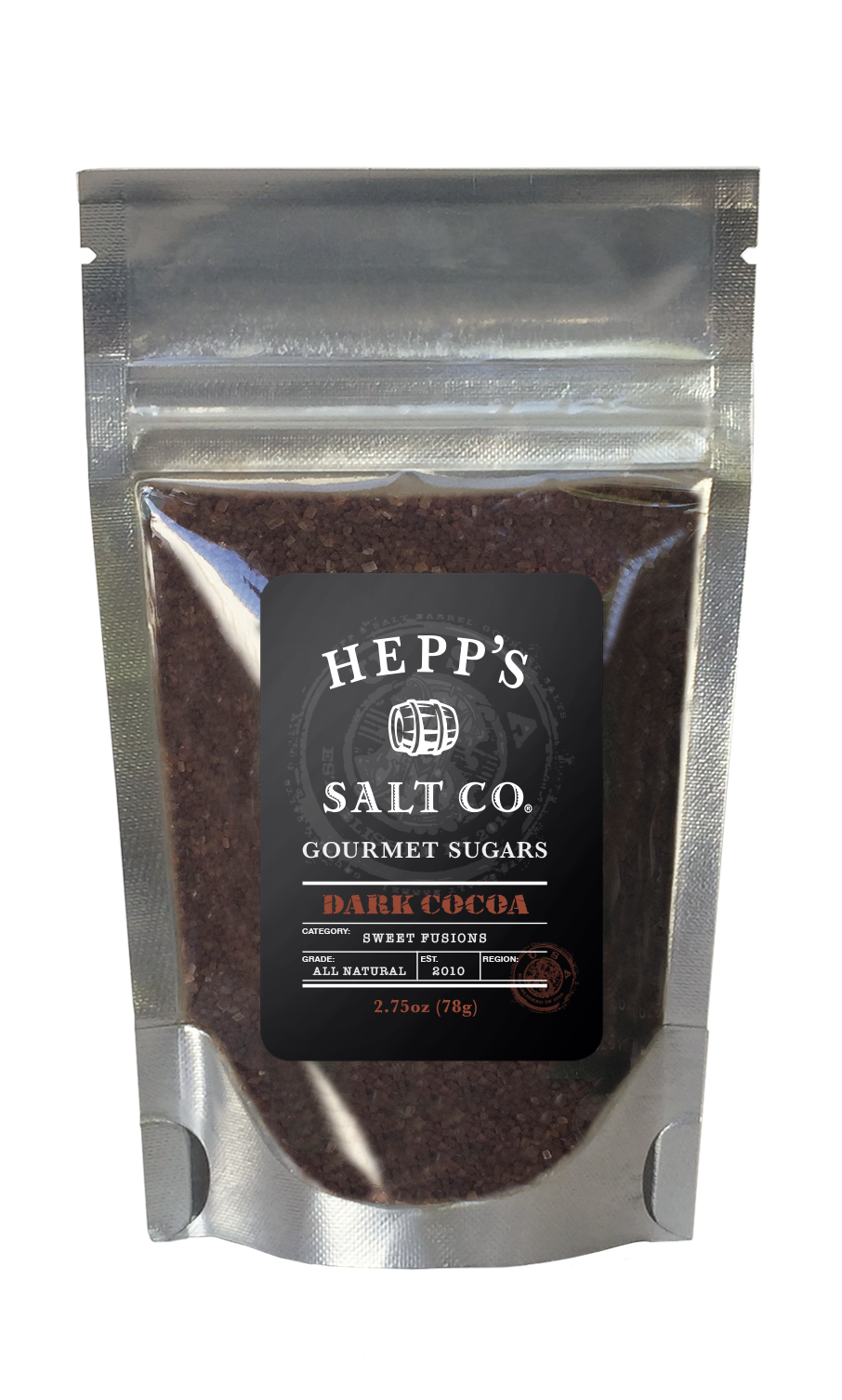 Dark Cocoa Cane Sugar - HEPPS SALT CO. 