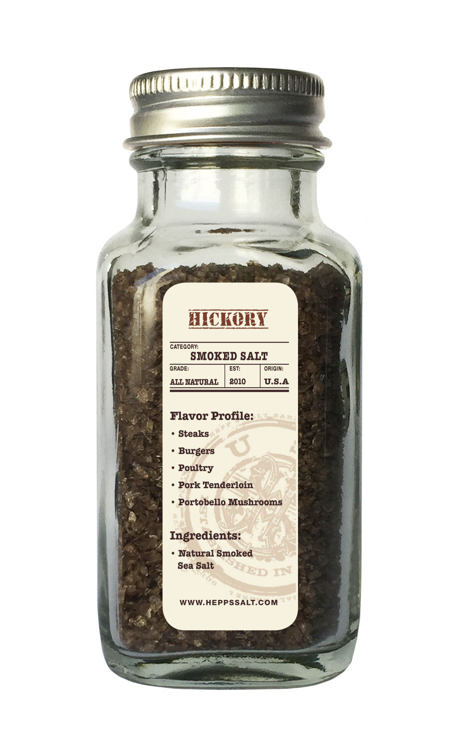 Hickory Smoked Sea Salt - HEPPS SALT CO. 
