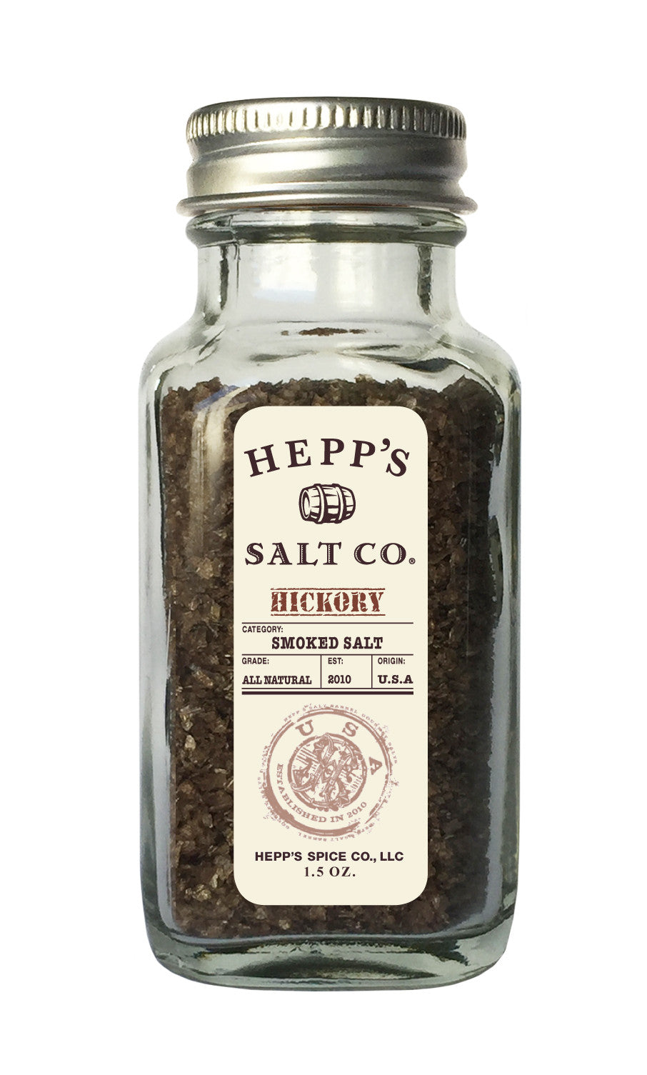 Hickory Smoked Sea Salt - HEPPS SALT CO. 