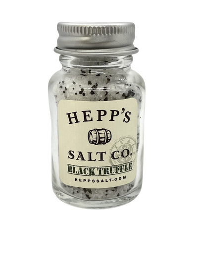 Black Truffle Sea Salt 1 oz. Jar - HEPPS SALT CO. 